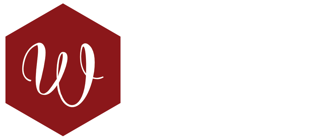 A red hexagon with a white letter w inside of it.