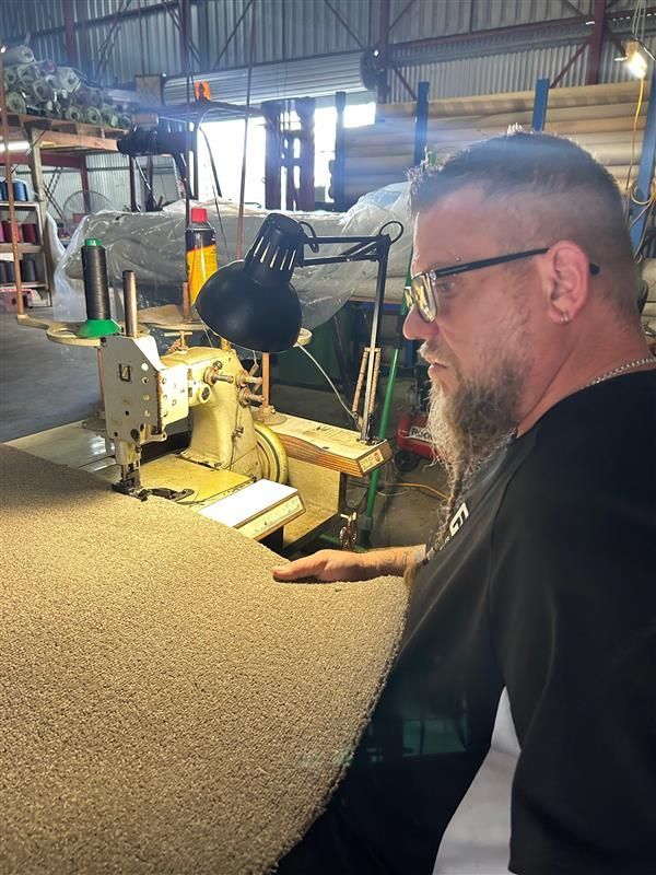 Overlocking Machine — Flooring - Bundaberg Carpets and Vinyls
