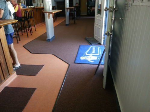 Diner Entrance With Carpet Flooring — Flooring - Bundaberg Carpets and Vinyls