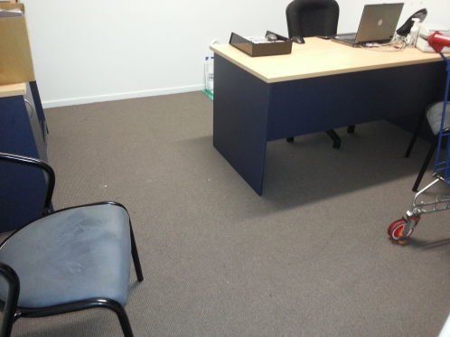 Office Room With Carpet Flooring — Flooring - Bundaberg Carpets and Vinyls