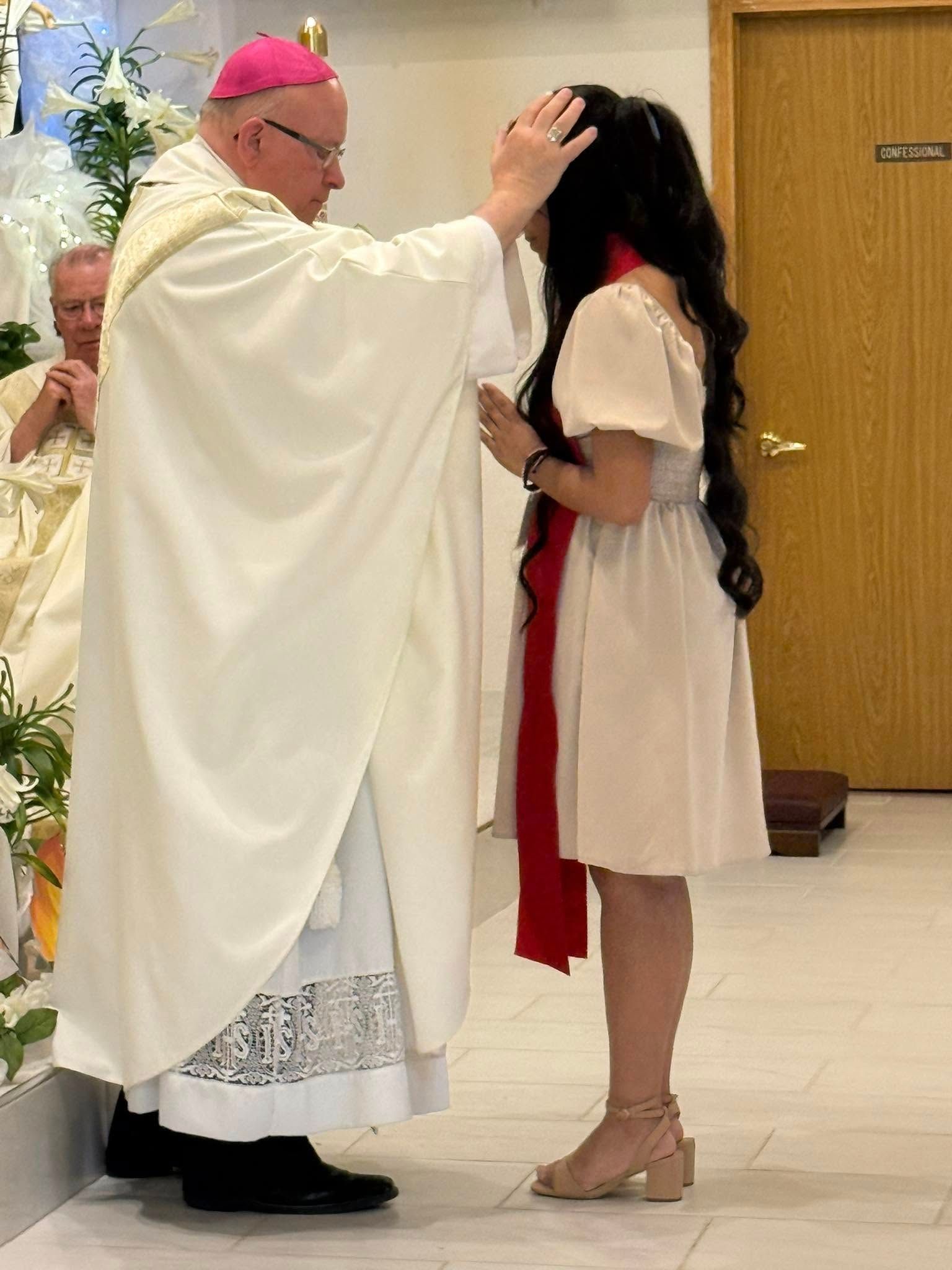 All students attending Relgious Education must be regisitered.
Wednesday Night Classes 7pm to 8pm.
-Kindergarden, 1st, 3rd, 4th grades are to meet in the parish basement.
-2nd grade english, 2nd grade spanish, 5&6th, 7th & 8th, 9th grades meet at the Guadalupe Center.
-Confirmation meets in the rectory basement.
2026 Confirmation Mass is April 11 @ 5:00pm in the church.
2026 First Communion Mass is April 18. at 10:00am in the church.
For questions please reach out to our Director of Relgious Education Eliza.
308-632-2845 Ext. 1