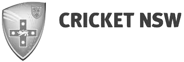 The logo for cricket nsw is a shield with a cross on it.
