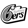 A black and white logo for the sydney gers basketball team.