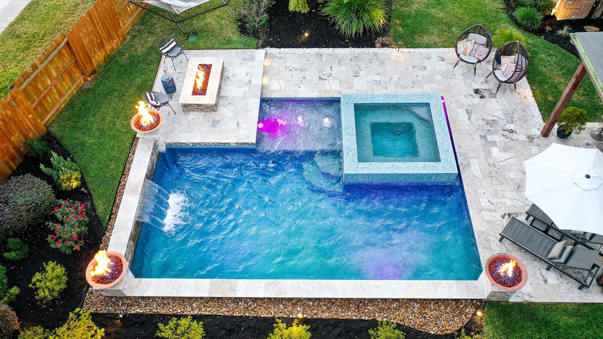 Pool Contractor project in Houston, TX - Example of custom pool 2 Pool Contractor project in Houston, TX - Example of custom pool 2