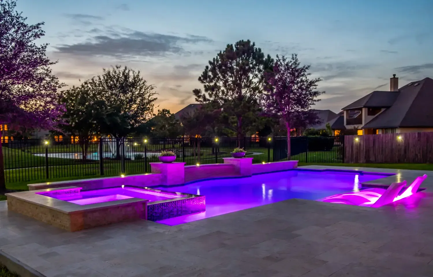 Pool Contractor project in Houston, TX - Example of custom pool 2 Pool Contractor project in Houston, TX - Example of custom pool 2