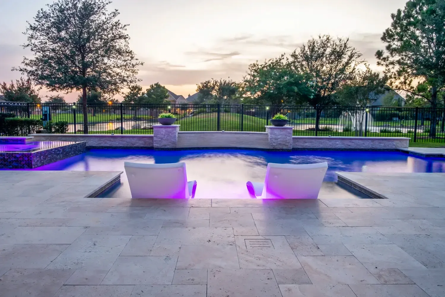 Pool Contractor project in Houston, TX - Example of custom pool 5 Pool Contractor project in Houston, TX - Example of custom pool 5