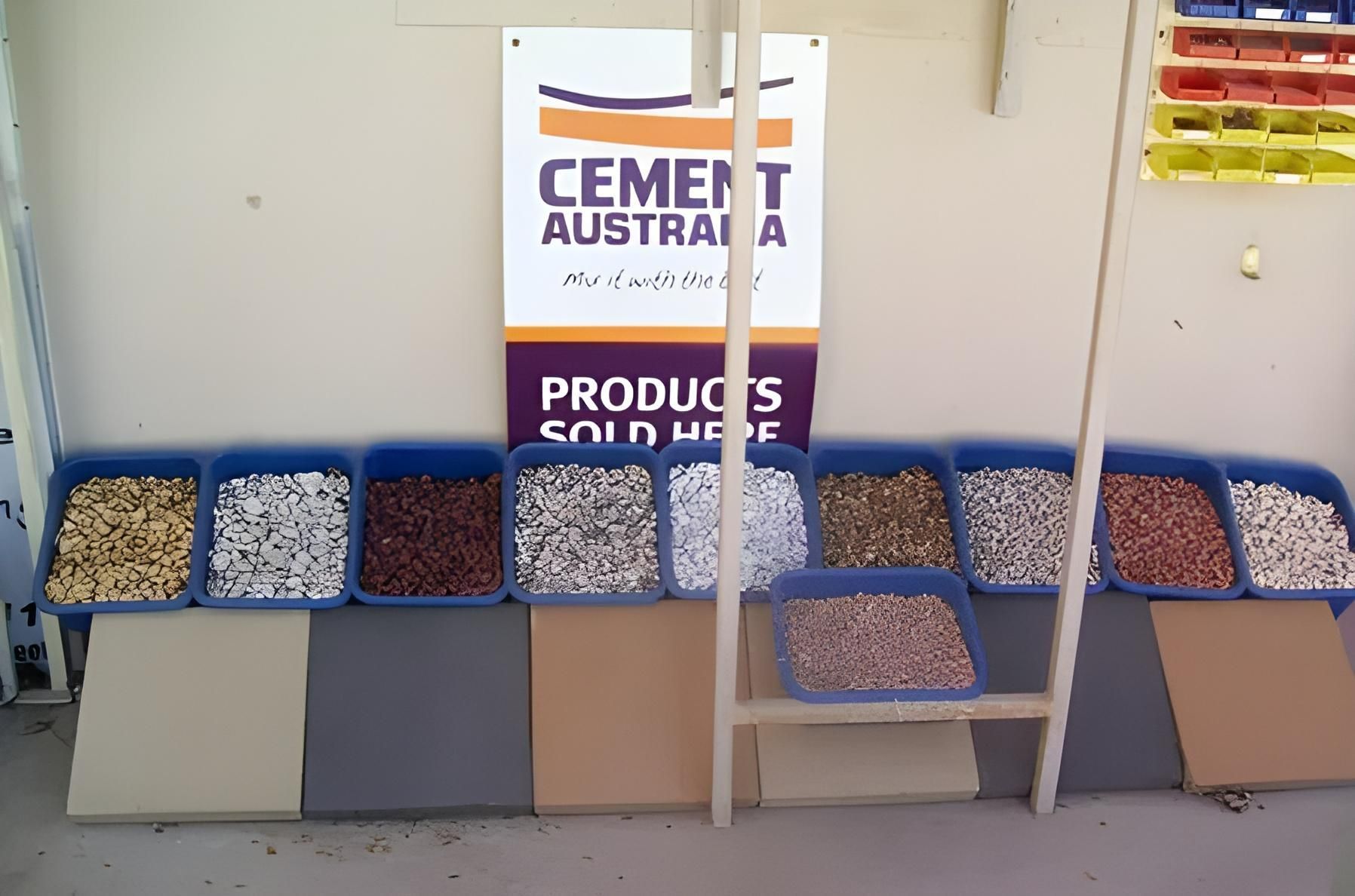 A Sign That Says Cement Australia Products on It — Hothams In Bathurst, NSW