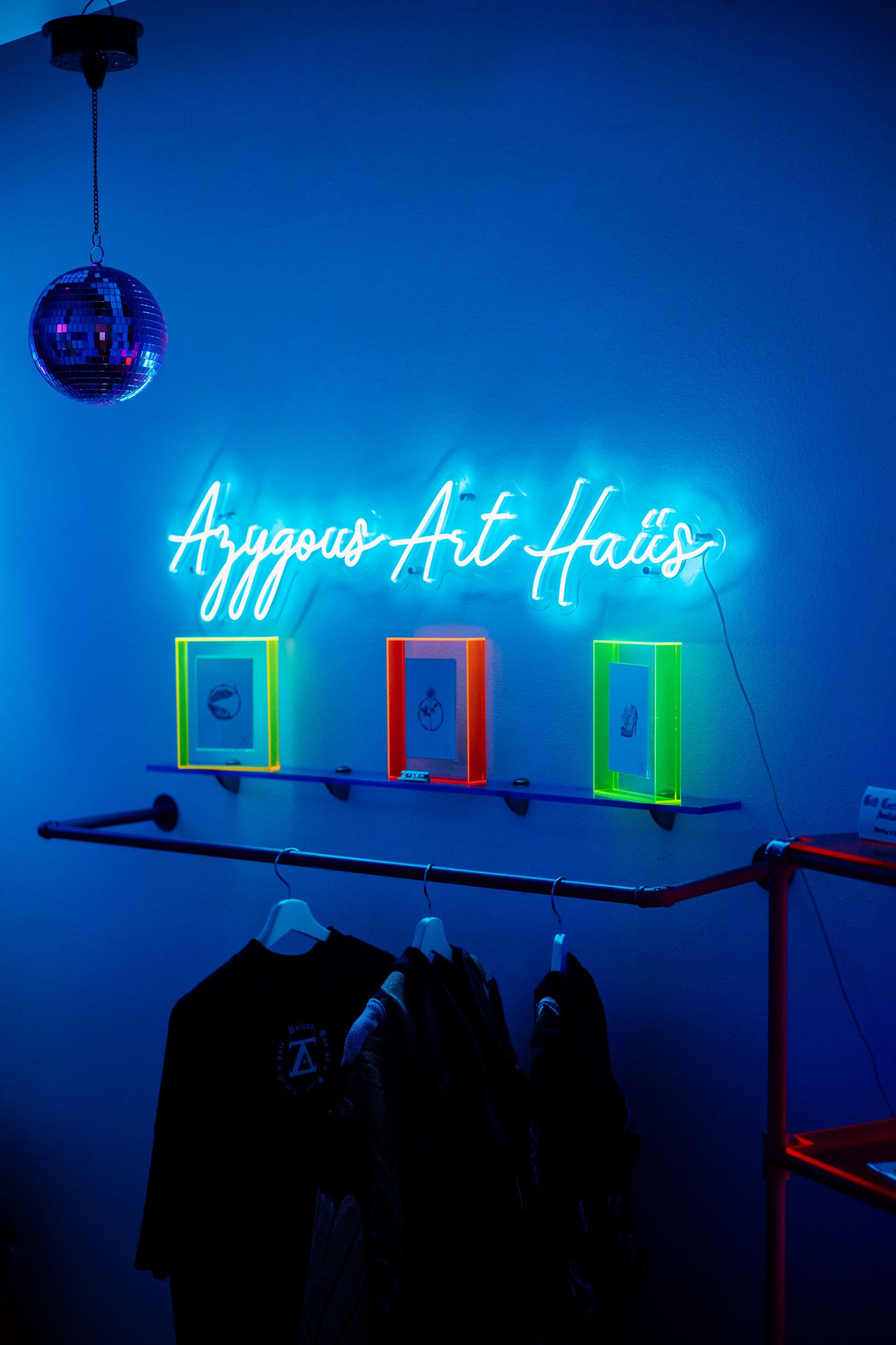 azygous art haus, los angeles, art gallery, art studio, tattoo, female tattooers, artists, california, neon, 80's decor, inspiring architecture, imagination, imaginative space, inner child, fun house, indoor swing, slide, playground, tattoos, paintings, jewelry