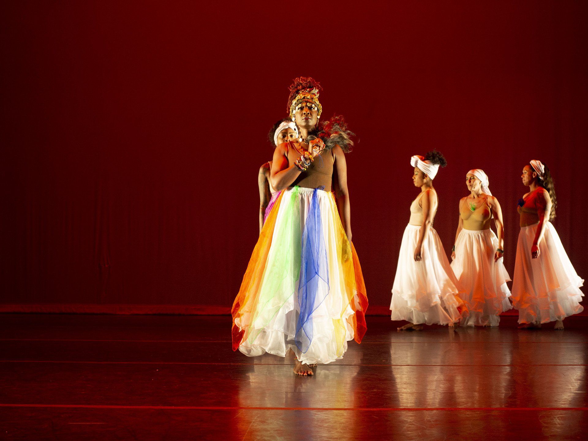 Womens Dancing On Stage — Oakland, CA — SambaMix