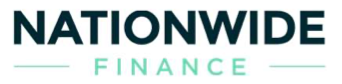 The logo for nationwide finance is shown on a white background.