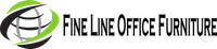 The logo for fine line office furniture is green and black.