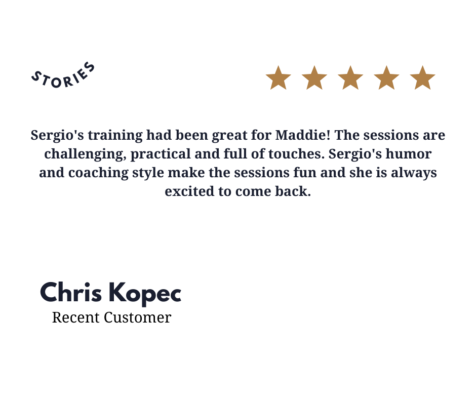 Chris Kopec testimonial bubble