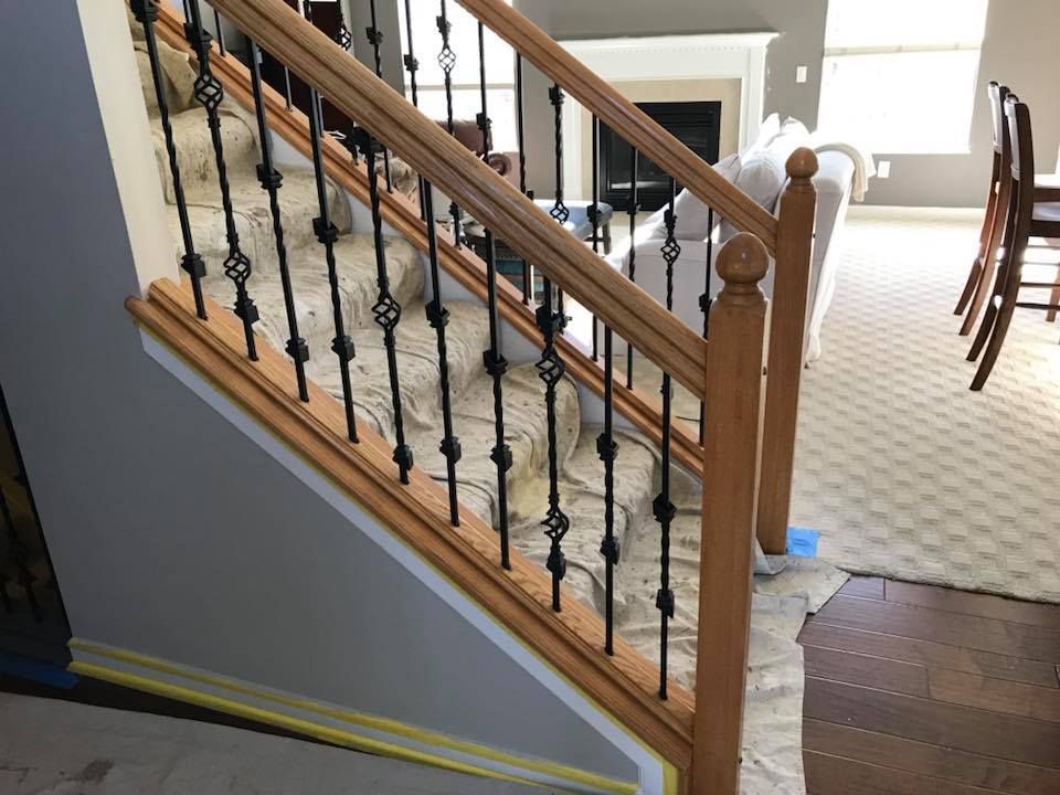 Before Painting the Stairs — Pataskala, OH — Ripley Painting