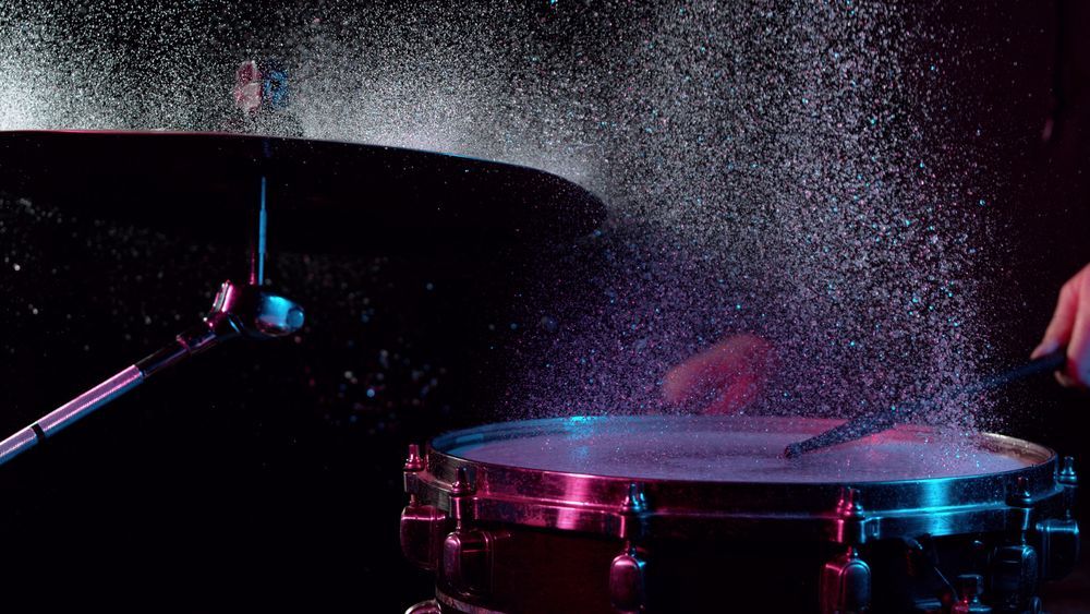 Drummer Playing Drums