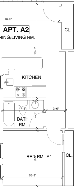 225 Atlantic Ave. - Apt. A2 Floor Plan