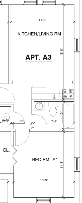 214 Atlantic Ave. - Apt. A3 Floor Plan