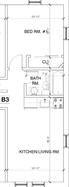 212 Atlantic Ave. - Apt. B3 Floor Plan