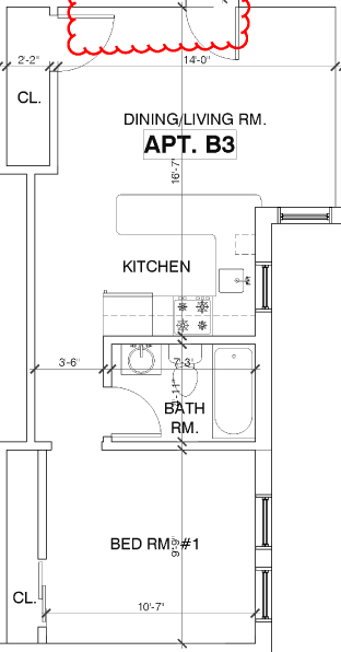 225 Atlantic Ave. - Apt. B1 Floor Plan