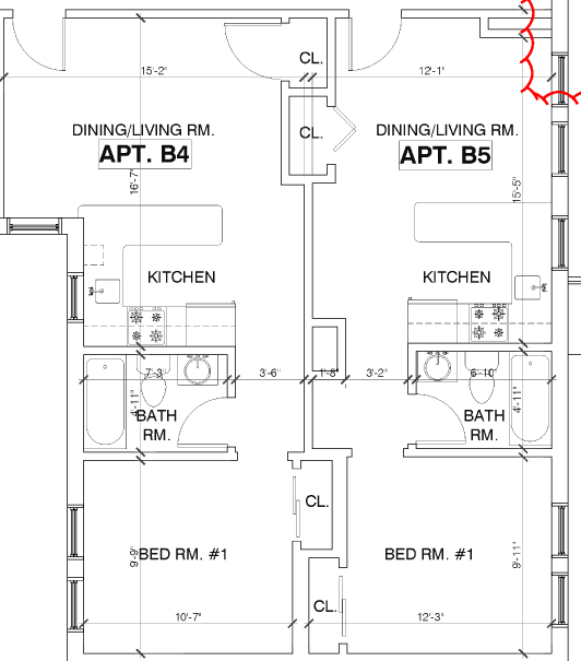 225 Atlantic Ave. - Apts. B5 an B6 Floor Plan