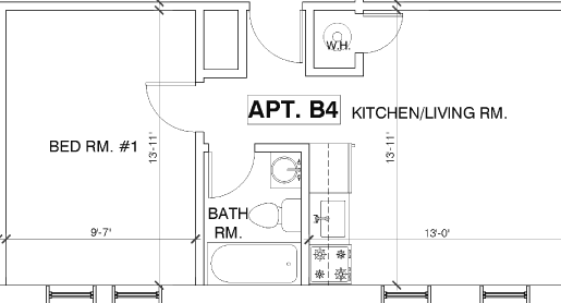 212 Atlantic Ave. - Apt. B4 Floor Plan