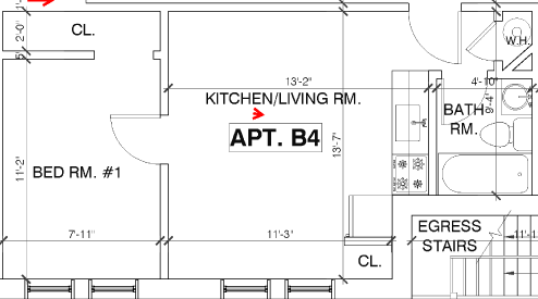 214 Atlantic Ave. - Apt. B4 Floor Plan