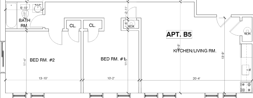 212 Atlantic Ave. - Apt. B5 Floor Plan