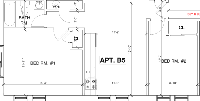 214 Atlantic Ave. - Apt. B5 Floor Plan