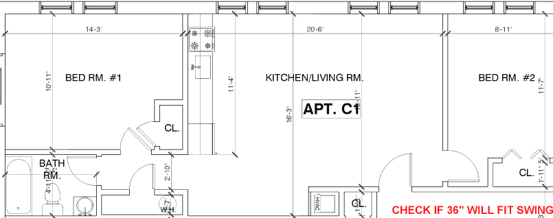 214 Atlantic Ave. - Apt. C1 Floor Plan