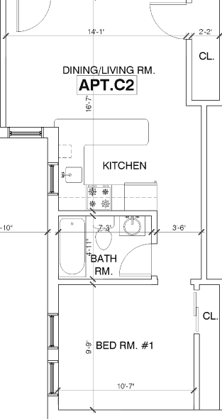 225 Atlantic Ave. - Apt. C2 Floor Plan