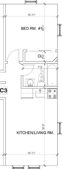 212 Atlantic Ave. - Apt. C3 Floor Plan