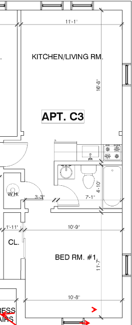 214 Atlantic Ave. - Apt. C3 Floor Plan
