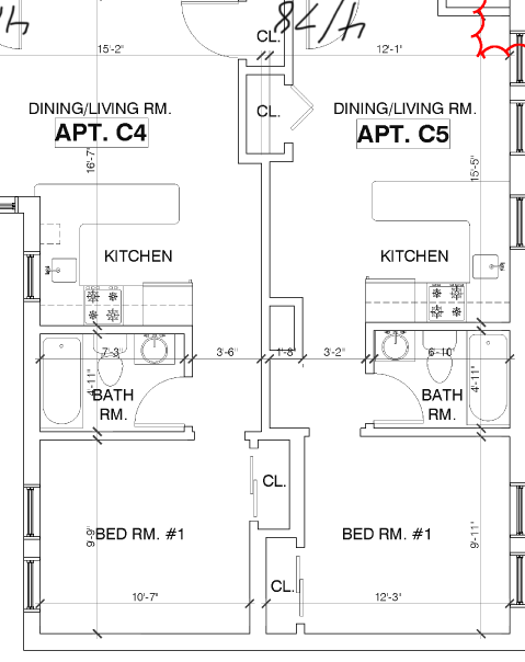 225 Atlantic Ave. - Apts. C4 and C5 Floor Plan