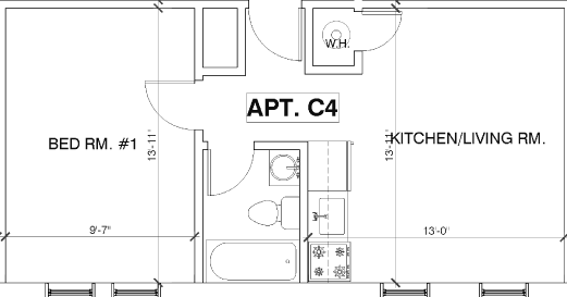 212 Atlantic Ave. - Apt. C4 Floor Plan