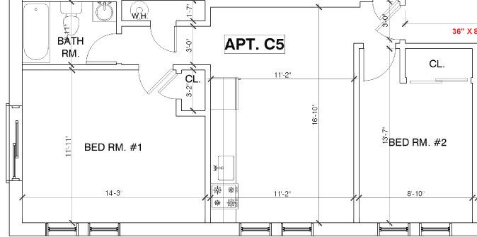 214 Atlantic Ave. - Apt. C5 Floor Plan