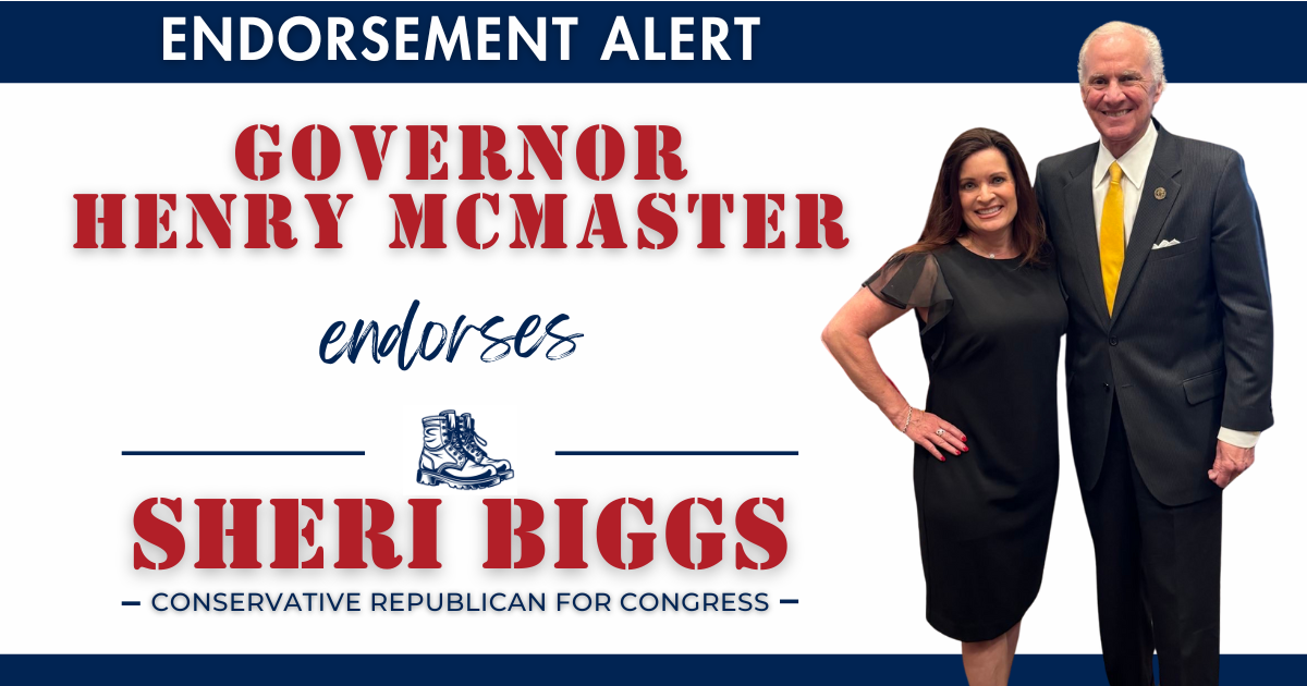 Governor Henry McMaster Endorses Sheri Biggs For Congress