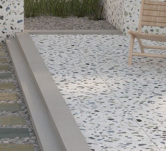 Terrazzo outdoor floor tile by Daltile