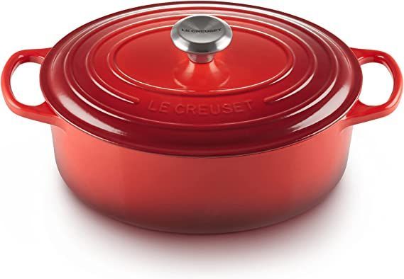 Le Creuset cast iron dutch oven cerise color