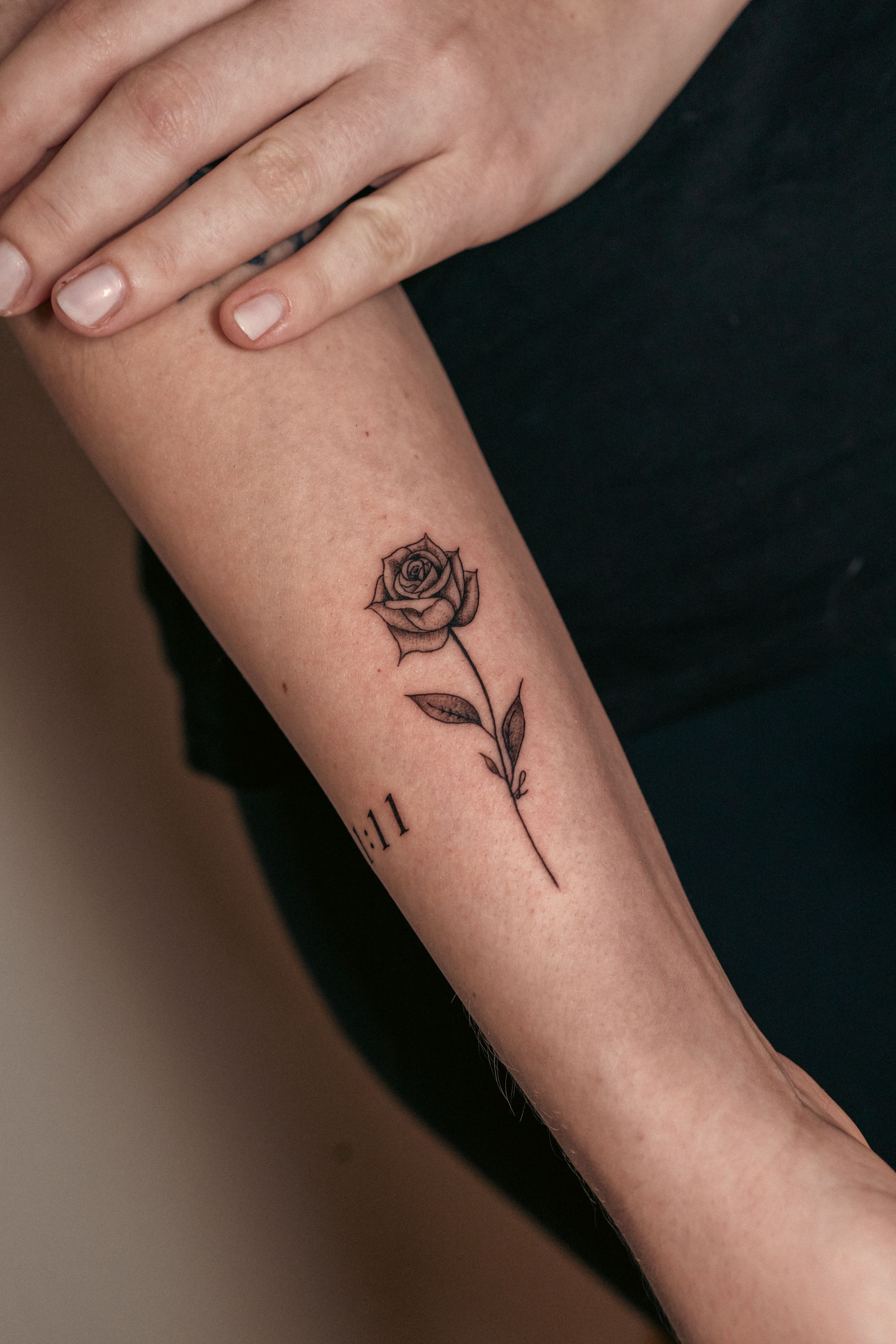Rose Micro Realistic Tattoo