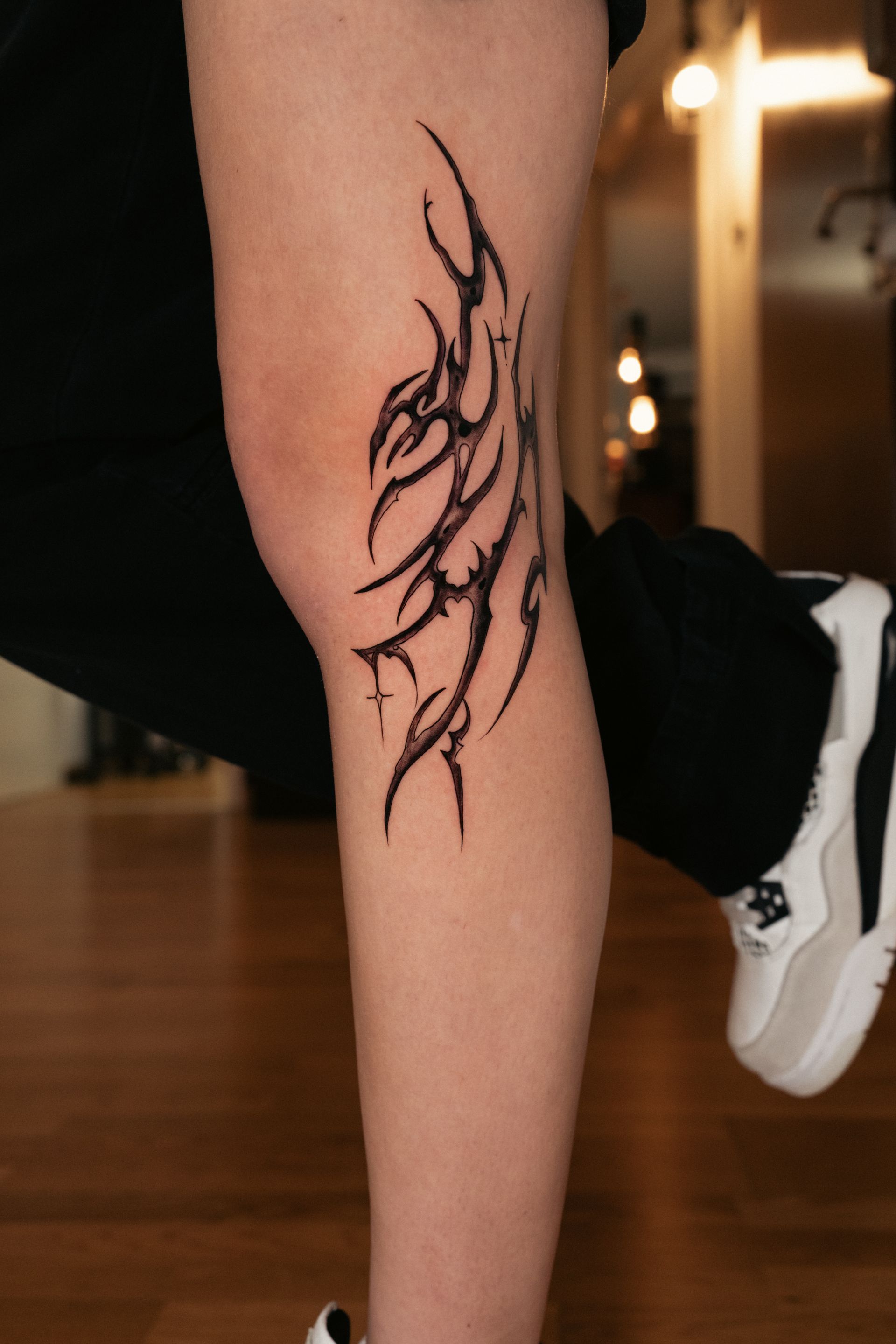 Fine Line Tribal Tattoo