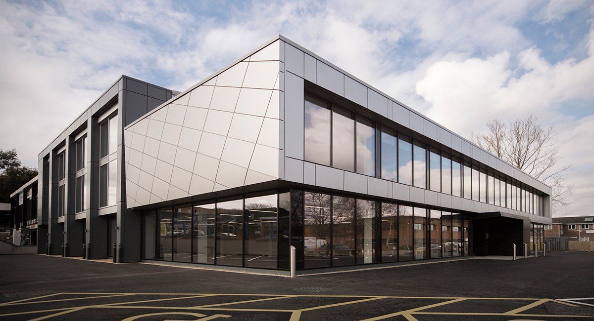 Exterior photo of The Henley Centre designed by LSH Architects