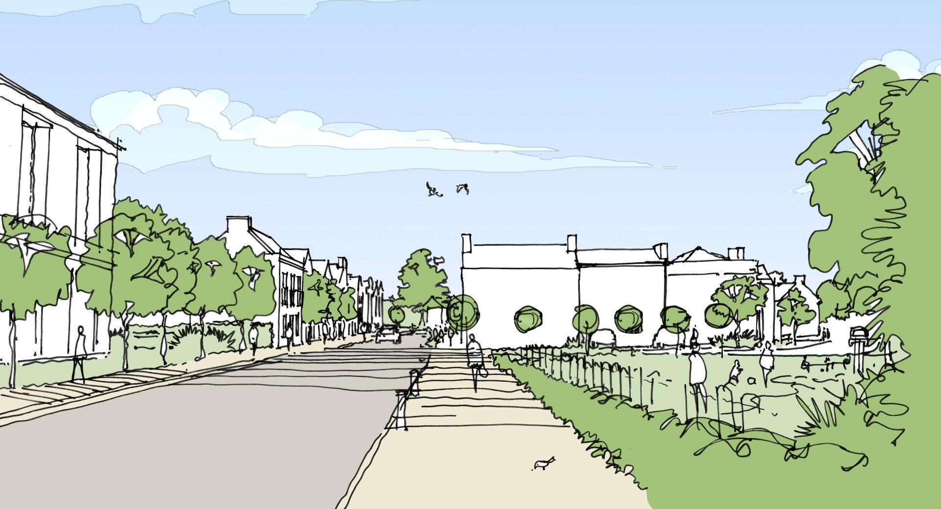 LSH Architects designed 120 home residential masterplan for adoption in a local authority Core Strategy