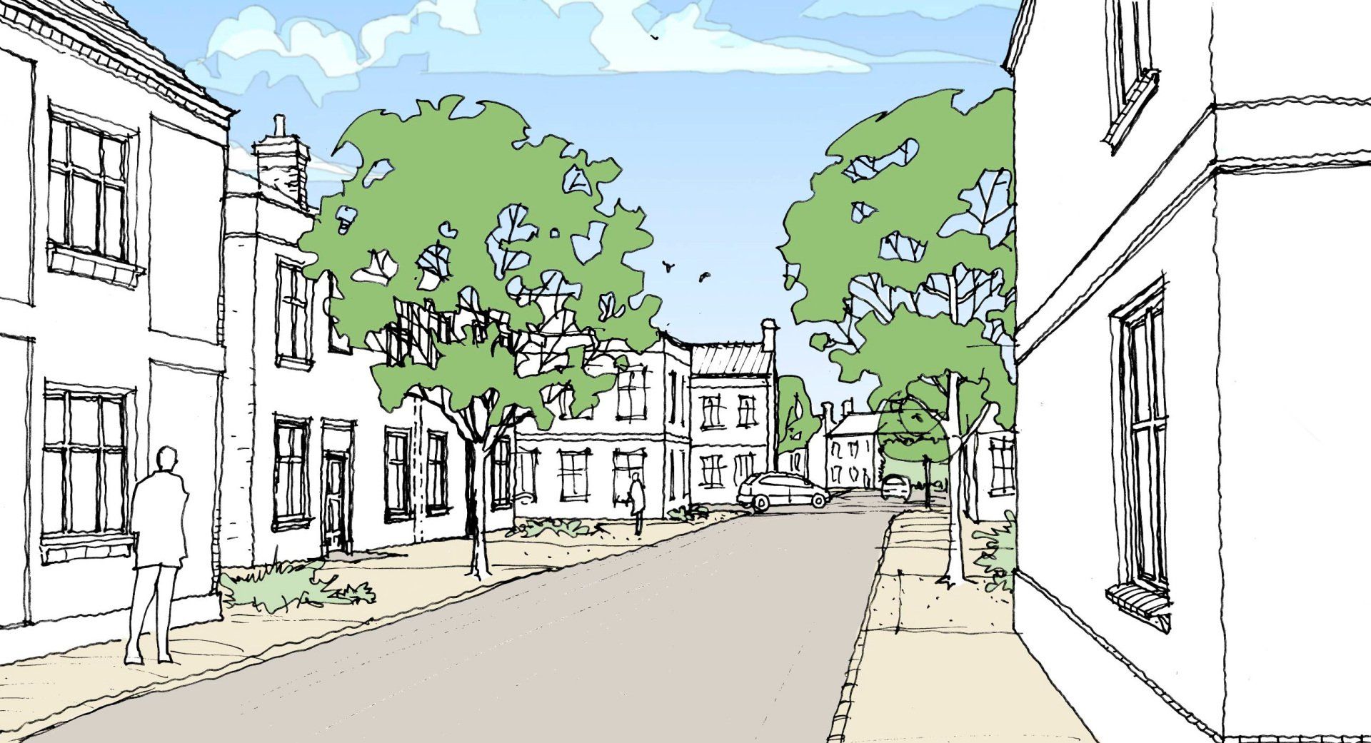 LSH Architects designed 120 home residential masterplan for adoption in a local authority Core Strategy