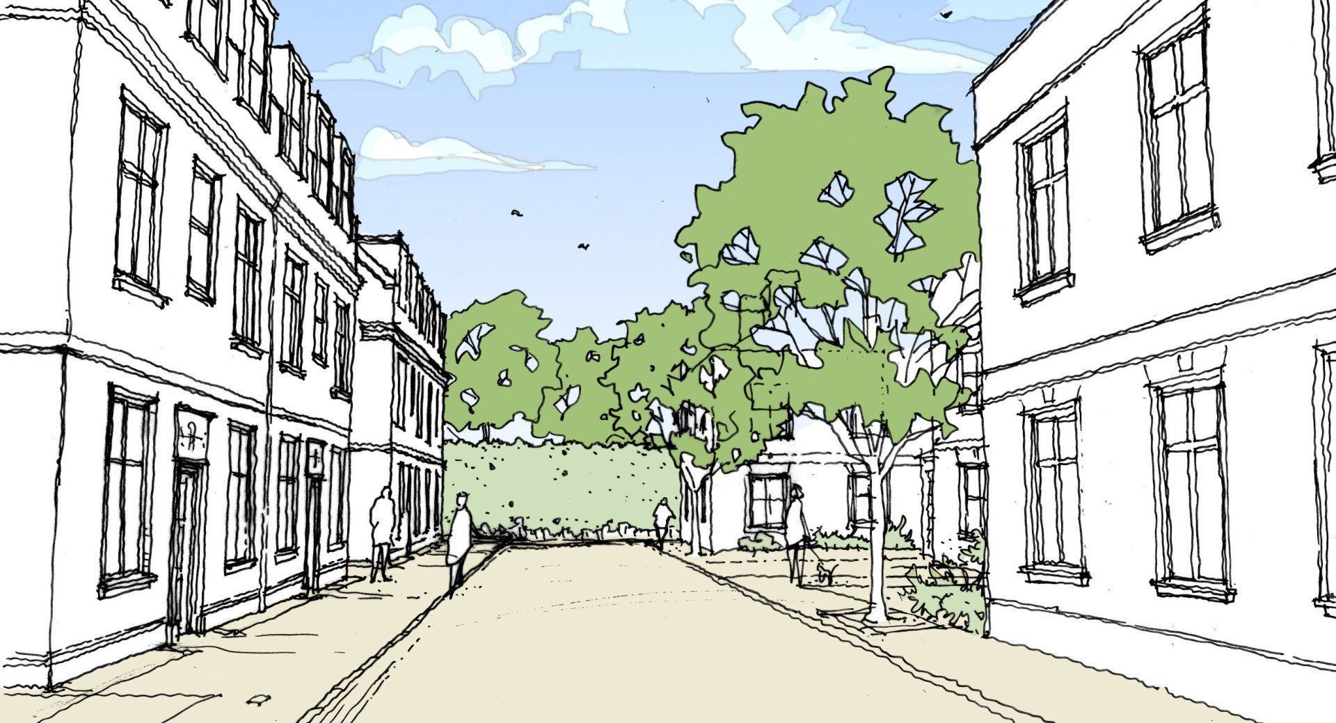 LSH Architects designed 120 home residential masterplan for adoption in a local authority Core Strategy