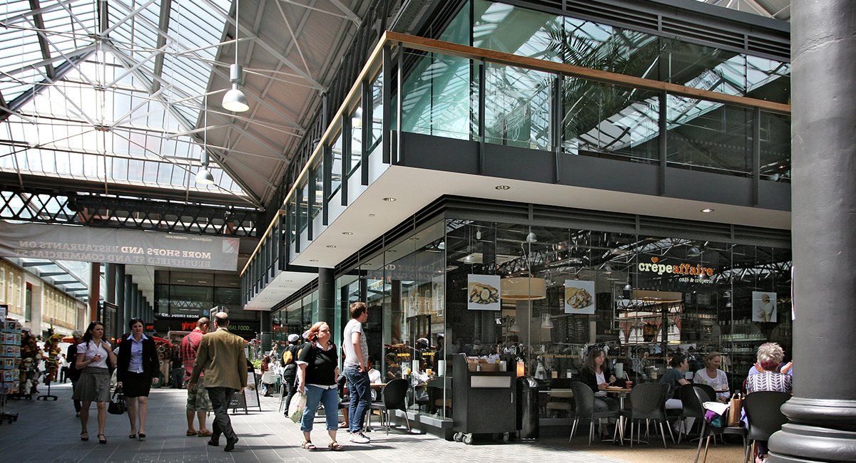 New ground floor retail and F&B additions to historic Spitalfields Market by LSH Architects