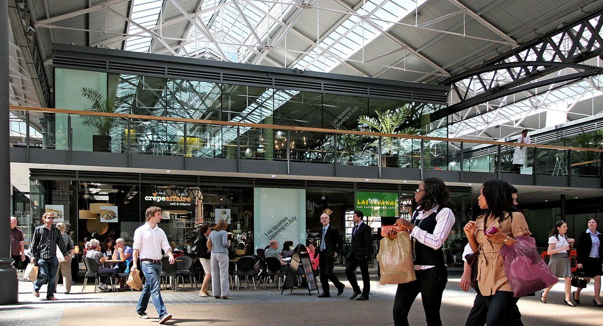 New ground floor retail and F&B additions to historic Spitalfields Market by LSH Architects