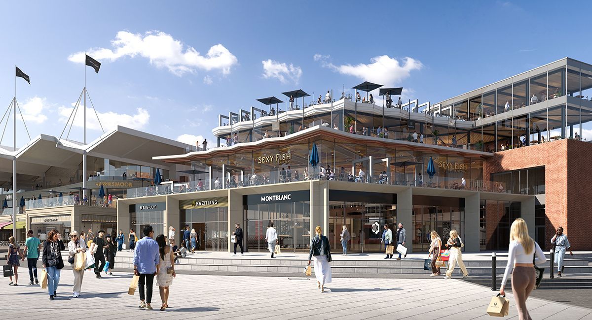 CGI showcasing transformation of Gunwharf Quays, Portsmouth by LSH Architects