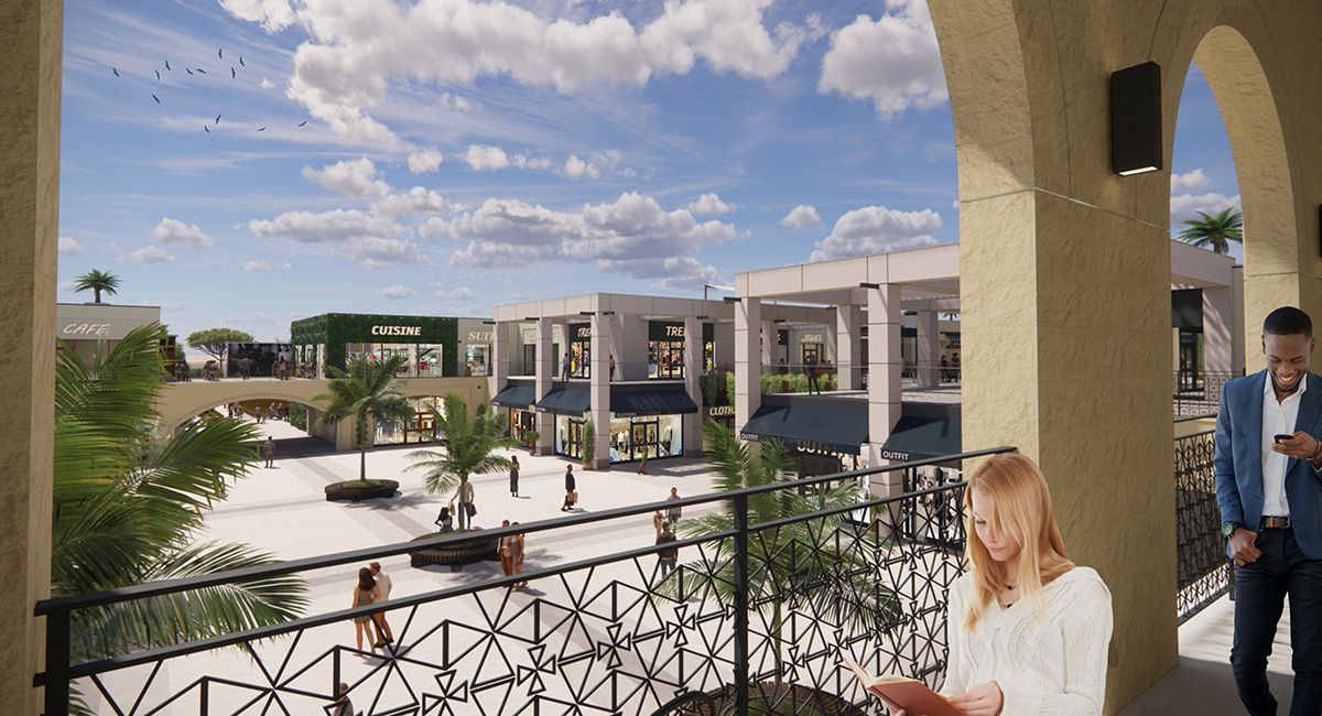 View of feasibility design for new shopping and leisure destination in Malta by LSH Architects