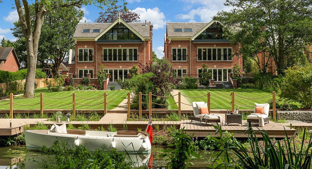 Mayfield Road Weybridge, two 6 bed family homes backing onto the River Wey by LSH Architects