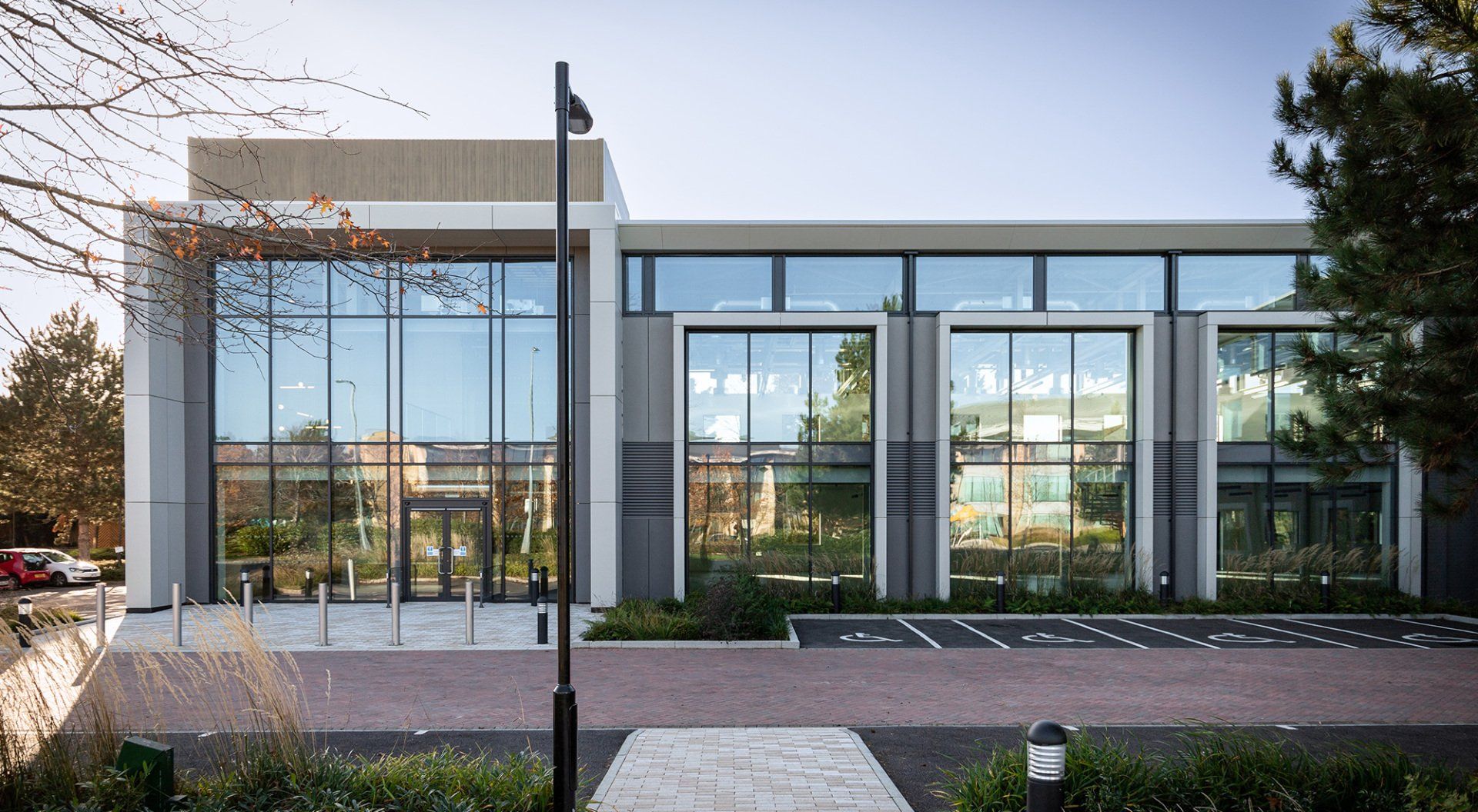 Exterior of Building 3500 at ARC Oxford by LSH Architects