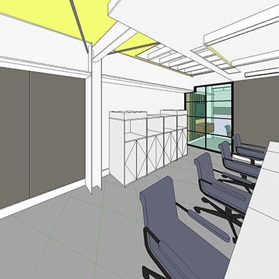 3D modelling of new workspace for Value Retail at Bicester Village by LSH Architects